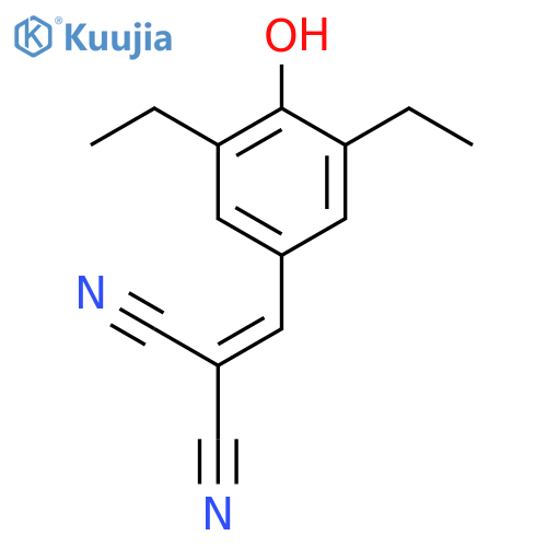 Propanedinitrile, [(3,5-diethyl-4-hydroxyphenyl)methylene]- structure