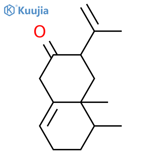 (3R)-3,4,4a,5,6,7-Hexahydro-4aβ,5β-dimethyl-3-isopropenylnaphthalen-2(1H)-one structure