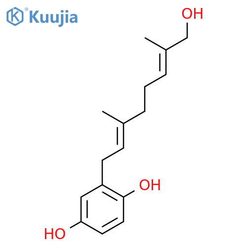 2-(8-Hydroxy-3,7-dimethyl-2,6-octadienyl)-1,4-benzenediol structure