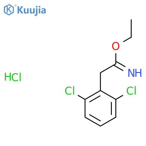 Ethyl 2-(2,6-dichlorophenyl)ethanecarboximidate hydrochloride structure