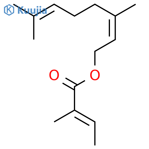 Geranyl tiglate structure