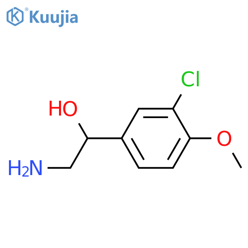 2-amino-1-(3-chloro-4-methoxyphenyl)ethan-1-ol structure