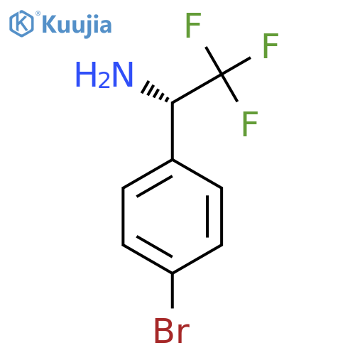 (1S)-1-(4-bromophenyl)-2,2,2-trifluoroethan-1-amine structure