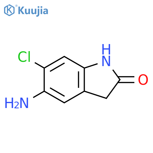 5-amino-6-chloro-2,3-dihydro-1H-indol-2-one structure