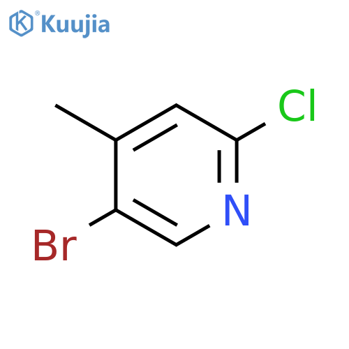 5-Bromo-2-chloro-4-methylpyridine structure