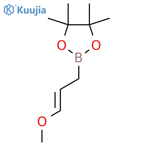 2-[(2E)-3-methoxy-2-propenyl]-4,4,5,5-tetramethyl-1,3,2-dioxaborolane structure
