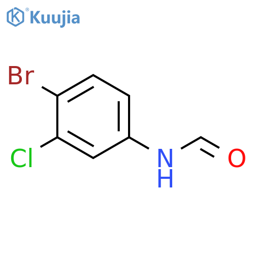 N-(4-Bromo-3-chloro-phenyl)-formamide structure