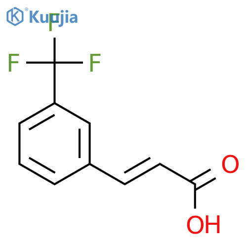 3-(Trifluoromethyl)cinnamic acid structure
