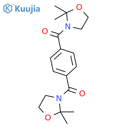 Oxazolidine, 3,3'-(1,4-phenylenedicarbonyl)bis[2,2-dimethyl- structure