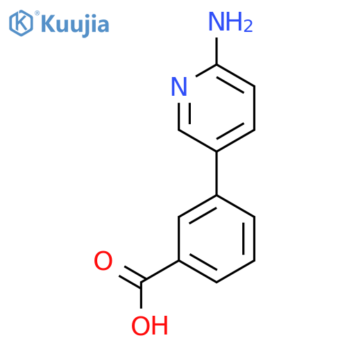 3-(6-Aminopyridin-3-yl)benzoic acid structure