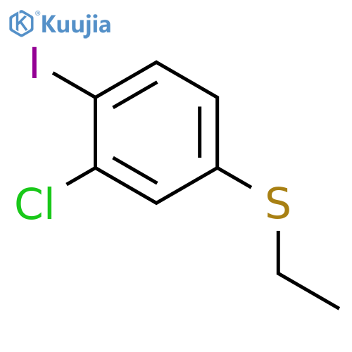 Benzene, 2-chloro-4-(ethylthio)-1-iodo- structure