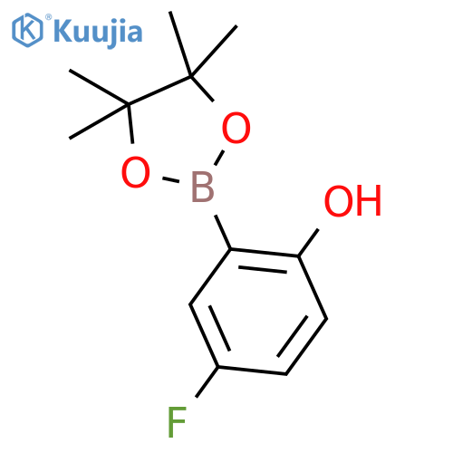 5-Fluoro-2-hydroxyphenylboronic acid, pinacol ester structure