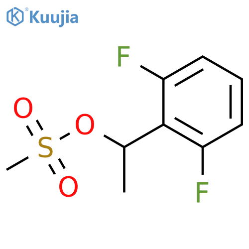 1-(2,6-difluorophenyl)ethyl methanesulfonate structure