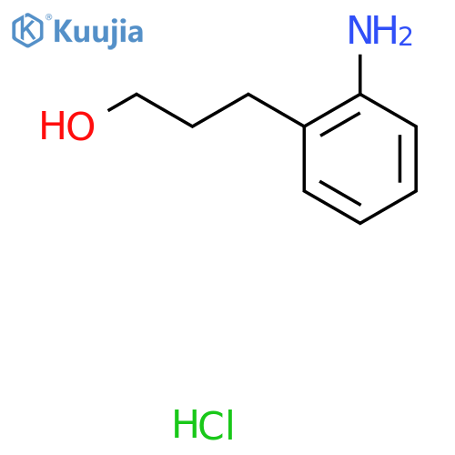 3-(2-Aminophenyl)propan-1-ol hydrochloride structure