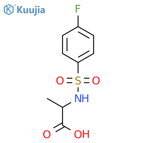 2-{(4-Fluorophenyl)sulfonylamino}propanoic Acid structure