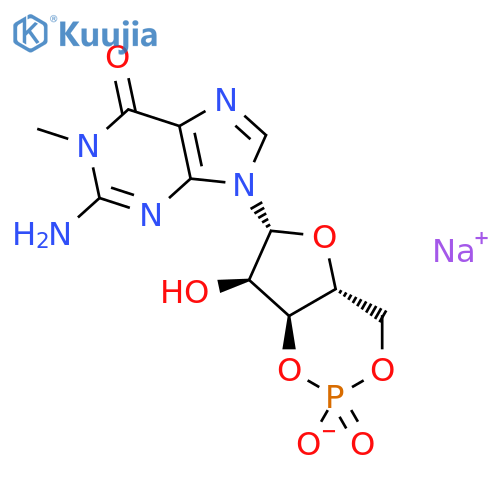 Guanosine, 1-methyl-,cyclic 3',5'-(hydrogen phosphate) (9CI) structure