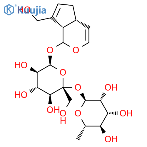 (2S,3S,4R,5R,6S)-2-(hydroxymethyl)-6-{[(4aR,7aS)-7-(hydroxymethyl)-1,4a,5,7a-tetrahydrocyclopenta[c]pyran-1-yl]oxy}-2-{[(2S,3R,4R,5R,6S)-3,4,5-trihydroxy-6-methyltetrahydro-2H-pyran-2-yl]oxy}tetrahydro-2H-pyran-3,4,5-triol (non-preferred name) structure