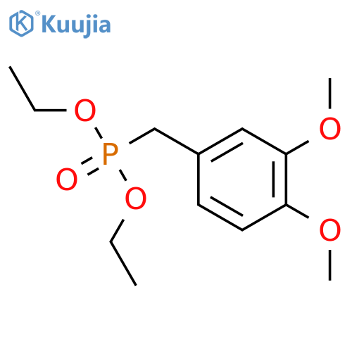 Phosphonic acid,P-[(3,4-dimethoxyphenyl)methyl]-, diethyl ester structure