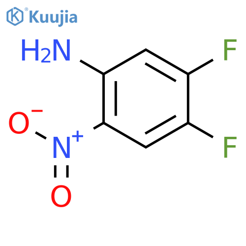 4,5-difluoro-2-nitro-aniline structure