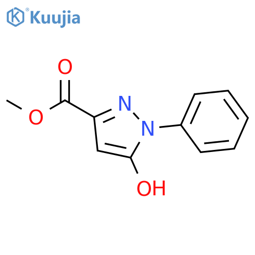 Methyl 5-hydroxy-1-phenyl-1H-pyrazole-3-carboxylate structure