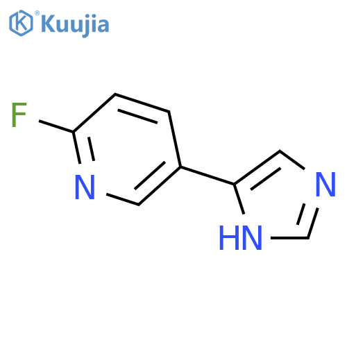 Pyridine,2-fluoro-5-(1H-imidazol-5-yl)- structure