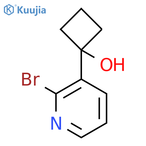 1-(2-Bromopyridin-3-yl)cyclobutanol structure
