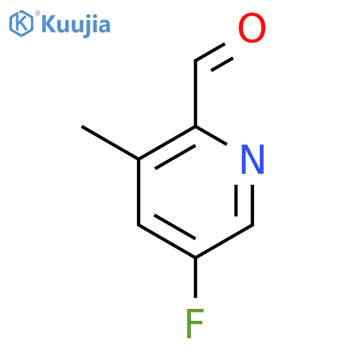 5-fluoro-3-methylpyridine-2-carbaldehyde structure
