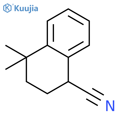 4,4-dimethyl-1,2,3,4-tetrahydronaphthalene-1-carbonitrile structure