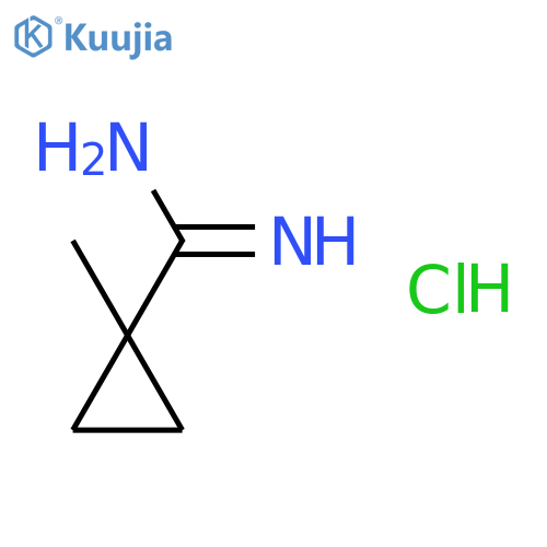 1-methylcyclopropane-1-carboximidamide hydrochloride structure