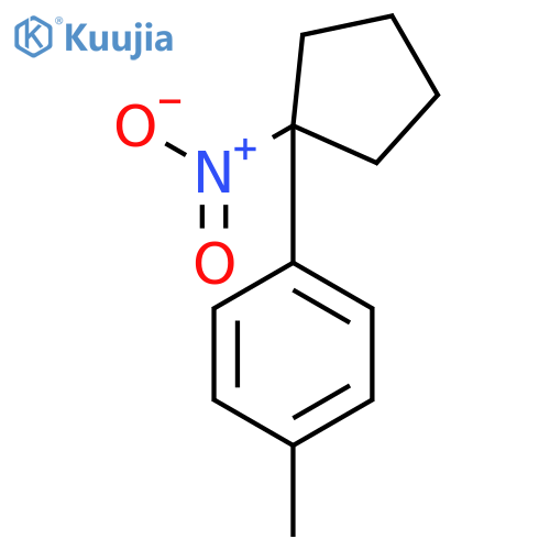 Benzene, 1-methyl-4-(1-nitrocyclopentyl)- structure