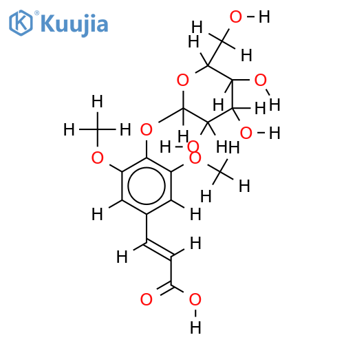 (E)-sinapate 4-O-beta-glucopyranoside structure