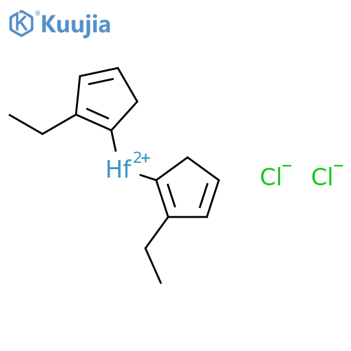 Bis(ethylcyclopentadienyl)hafniumdichloride structure