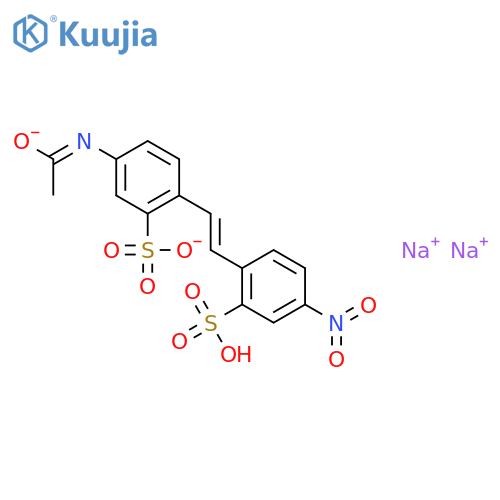 4-Acetamido-4'-nitrostilbene-2,2'-disulfonic Acid Disodium Salt structure