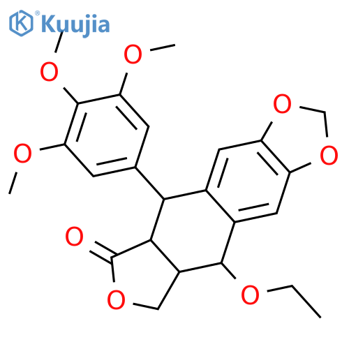 (5R,5aR,8aR,9S)-9-ethoxy-5-(3,4,5-trimethoxyphenyl)-5,8,8a,9-tetrahydrofuro[3',4':6,7]naphtho[2,3-d][1,3]dioxol-6(5aH)-one structure