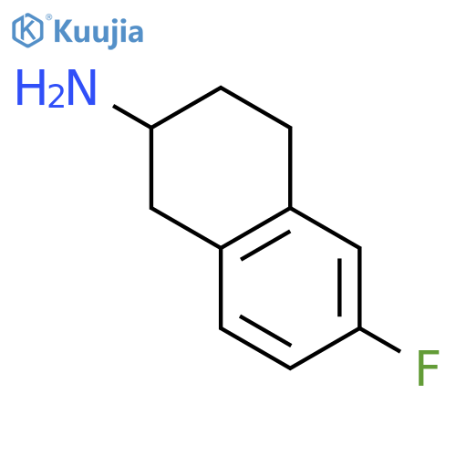 2-Naphthalenamine,6-fluoro-1,2,3,4-tetrahydro-, (2S)- structure