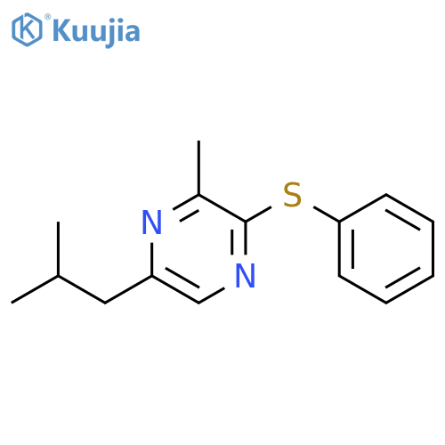 PYRAZINE, 3-METHYL-5-(2-METHYLPROPYL)-2-(PHENYLTHIO)- structure