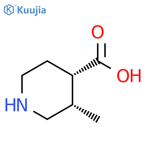 (3S,4S)-3-methylpiperidine-4-carboxylic acid structure