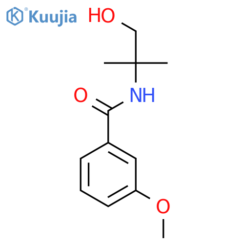 Benzamide, N-(2-hydroxy-1,1-dimethylethyl)-3-methoxy- structure