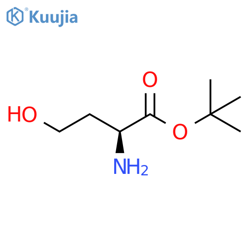 tert-butyl (2S)-2-amino-4-hydroxybutanoate structure