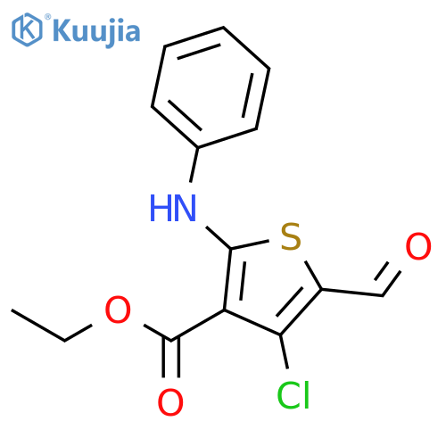 Ethyl 2-Anilino-4-chloro-5-formyl-3-thiophenecarboxylate structure
