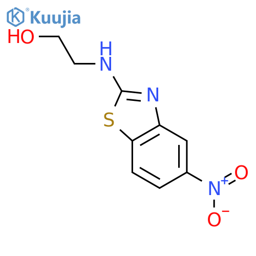 Ethanol,2-[(5-nitro-2-benzothiazolyl)amino]- structure