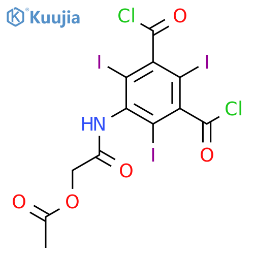 5-2-(Acetyloxy)acetylamino-2,4,6-triiodo-1,3-benzenedicarbonyl Dichloride structure