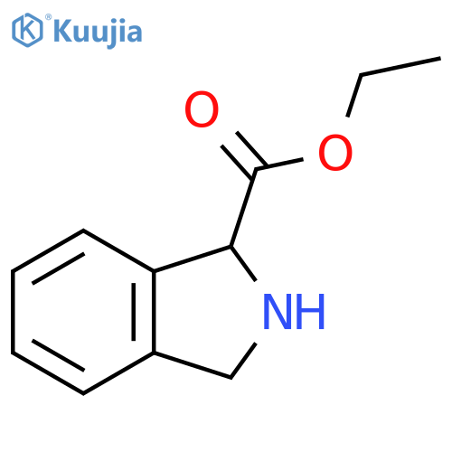 Ethyl 2,3-dihydro-1H-isoindole-1-carboxylate structure