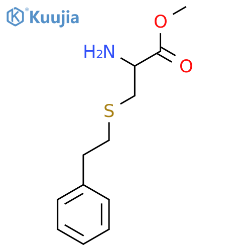 methyl 2-amino-3-(2-phenylethyl)sulfanylpropanoate structure