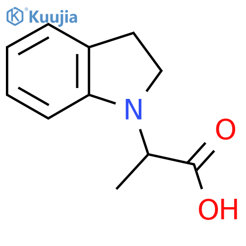 2-(2,3-dihydro-1H-indol-1-yl)propanoic acid structure