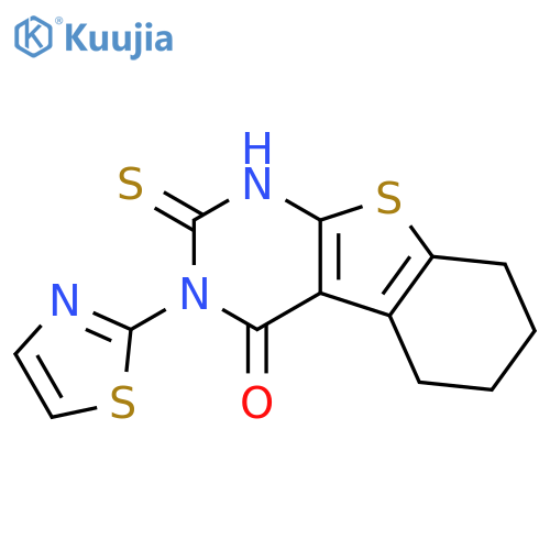 5-sulfanyl-4-(1,3-thiazol-2-yl)-8-thia-4,6-diazatricyclo7.4.0.0,2,7trideca-1(9),2(7),5-trien-3-one structure