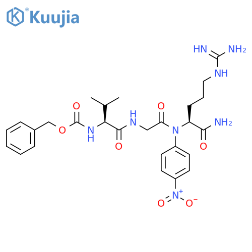 L-Argininamide,N-[(phenylmethoxy)carbonyl]-L-valylglycyl-N-(4-nitrophenyl)- structure