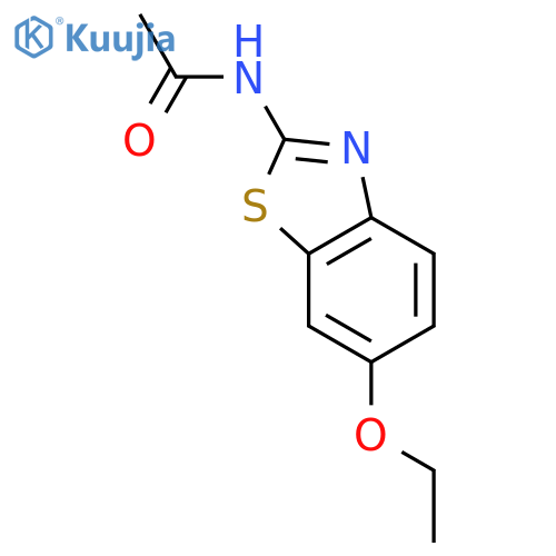 N-(6-ethoxy-1,3-benzothiazol-2-yl)acetamide structure