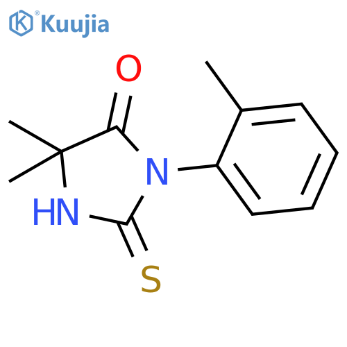 4-IMIDAZOLIDINONE, 5,5-DIMETHYL-3-(2-METHYLPHENYL)-2-THIOXO- structure