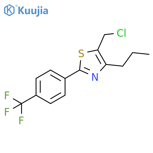 5-(Chloromethyl)-4-propyl-2-[4-(trifluoromethyl)phenyl]thiazole structure
